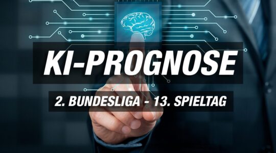 KI Prognosen 13. Spieltag 2. Bundesliga