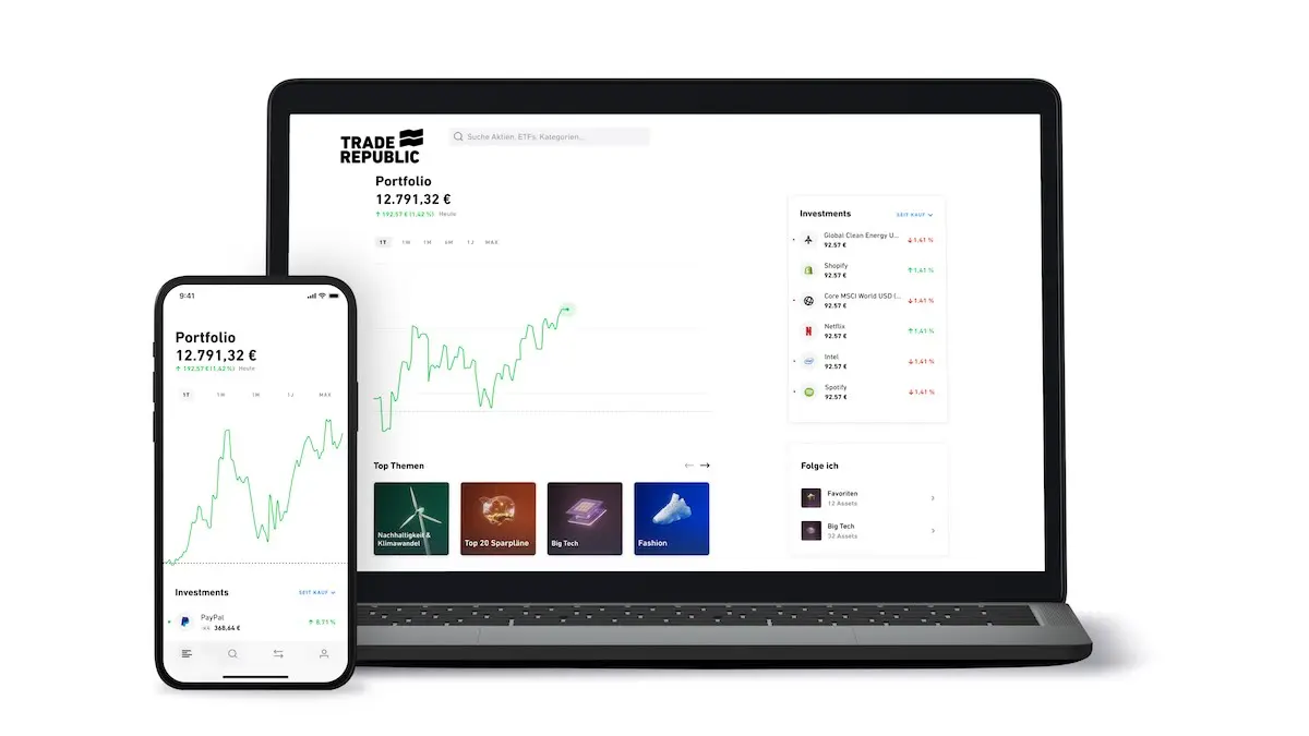 Trade Republic Screenshot der Apps